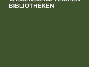 Leistungsmessung in wissenschaftlichen Bibliotheken