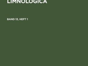 Limnologica, Band 13, Heft 1, Limnologica Band 13, Heft 1