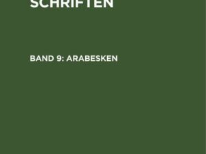 Ludwig Tieck’s Schriften / Arabesken