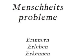 Menschheitsprobleme