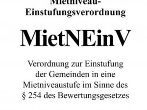 Mietniveau-Einstufungsverordnung (MietNEinV)