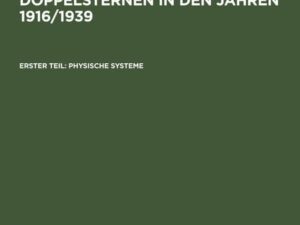 Mikrometermessungen von Doppelsternen in den Jahren 1916/1939