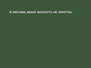 Monographien / Knićanin, Banat. Bockwitz, Kr. Sprottau