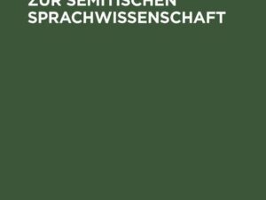 Neue Beiträge zur semitischen Sprachwissenschaft