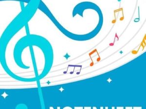 Notenheft Notenblatt blanko für Anfänger und Fortgeschrittene Musikheft - Notenbuch Notensysteme Notenblätter leer zum Eintragen und Selberschreiben