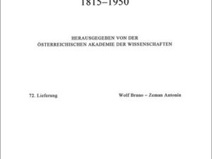 Österreichisches Biographisches Lexikon 1815-1950 / Österreichisches Biographisches Lexikon 1815–1950