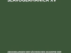 Onomastica Slavogermanica XV