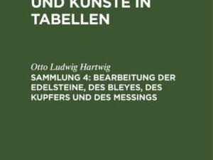 P. N. Sprengel: Handwerke und Künste in Tabellen / Bearbeitung der Edelsteine, des Bleyes, des Kupfers und des Meßings