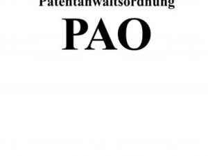 Patentanwaltsordnung (PAO)