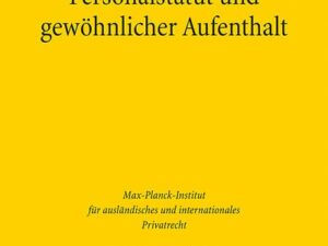 Personalstatut und gewöhnlicher Aufenthalt