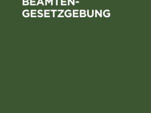 Preußische Beamten-Gesetzgebung