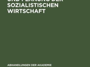 Probleme der Leitung und Planung der sozialistischen Wirtschaft