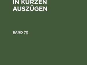 Reichsgerichts-Entscheidungen in kurzen Auszügen / Strafsachen. Band 70