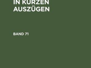 Reichsgerichts-Entscheidungen in kurzen Auszügen / Strafsachen. Band 71