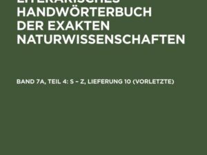 S ¿ Z, Lieferung 10 (vorletzte)