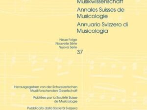 Schweizer Jahrbuch für Musikwissenschaft- Annales Suisses de Musicologie- Annuario Svizzero di Musicologia