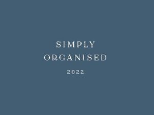 SIMPLY ORGANISED 2022 - premium blue