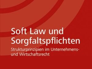 Soft Law und Sorgfaltspflichten Strukturprinzipien im Unternehmens- und Wirtschaftsrecht