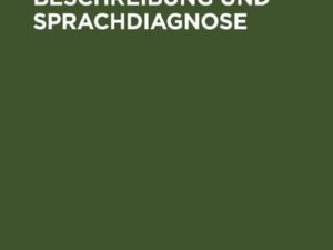 Sprachbeschreibung und Sprachdiagnose