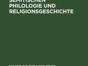 Studien zur semitischen Philologie und Religionsgeschichte