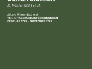 Tagebuchaufzeichnungen Februar 1725 ¿ November 1725