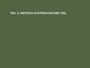 Theodor Elsenhans: Fries und Kant / Kritisch-systematischer Teil