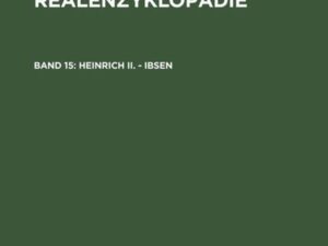 Theologische Realenzyklopädie / Heinrich II. - Ibsen