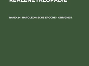 Theologische Realenzyklopädie / Napoleonische Epoche - Obrigkeit