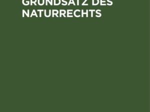 Versuch über den Grundsatz des Naturrechts