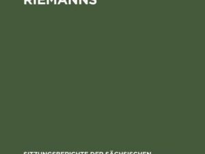 Vom Erbe Bernhard Riemanns