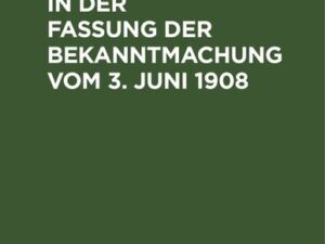 Wechselordnung in der Fassung der Bekanntmachung vom 3. Juni 1908