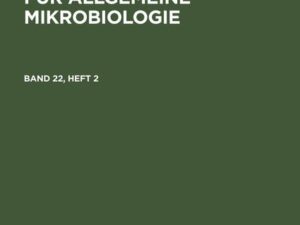 Zeitschrift für Allgemeine Mikrobiologie. Band 22, Heft 2