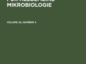 Zeitschrift für Allgemeine Mikrobiologie. Volume 24, Number 4