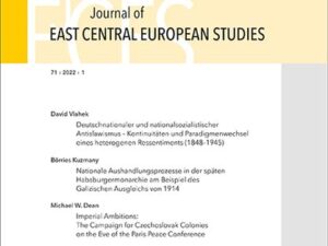 Zeitschrift für Ostmitteleuropa-Forschung (ZfO) 71/1 / Journal of East Central European Studies (JECES)