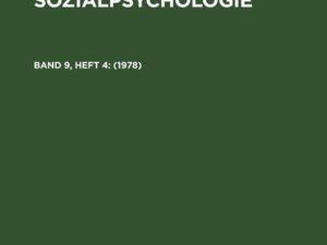 Zeitschrift für Sozialpsychologie / 1978