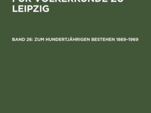 Zum hundertjährigen Bestehen 1869¿1969