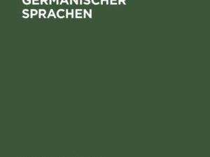 Zur Verbmorphologie germanischer Sprachen