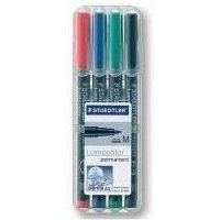 STAEDTLER Lumocolor Folienstifte-Set farbsortiert permanent 4 St. (317 WP4)