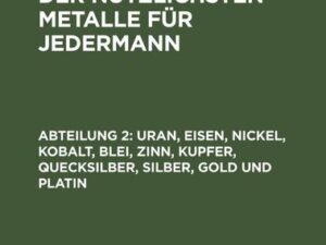 Uran, Eisen, Nickel, Kobalt, Blei, Zinn, Kupfer, Quecksilber, Silber, Gold und Platin